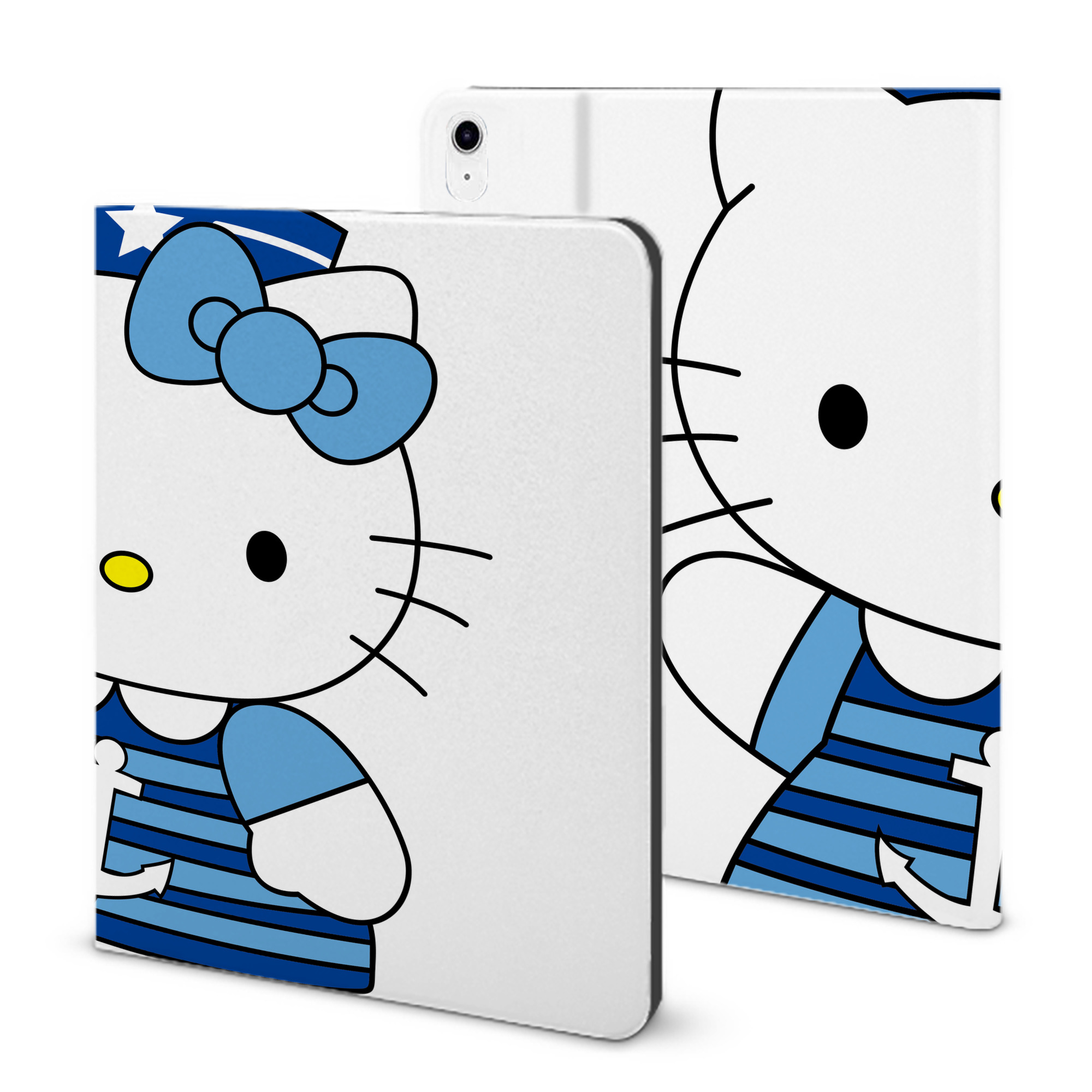 （画像用） Hello Kitty ハローキティ IPad ケース ブック型 PUレザー TPU 耐衝撃 軽量 薄型 ペン収納なし 全面保護 IPad 各モデル対応